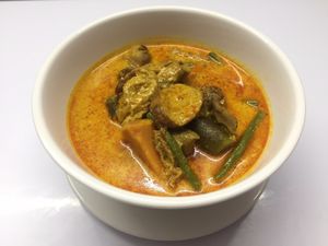 Unbelievable Khmer curry. Only served on Saturday and Sunday. at Sweet Root Vegetarian Restaurant  in Phnom Penh