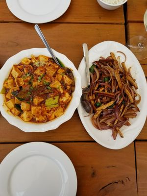 napa tofu and scallion with bean curd at Chef Tan in Highland Park