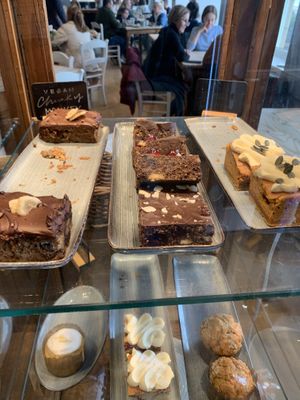 Lots of cakes at The Beach House in Edinburgh