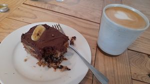 Chunky monkey - half eaten  - it was huge! at The Beach House in Edinburgh