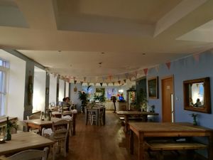 Inside the Beach House Cafe at The Beach House in Edinburgh