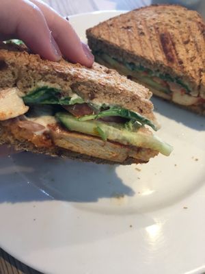 BBQ tofu sandwich  at The Beach House in Edinburgh