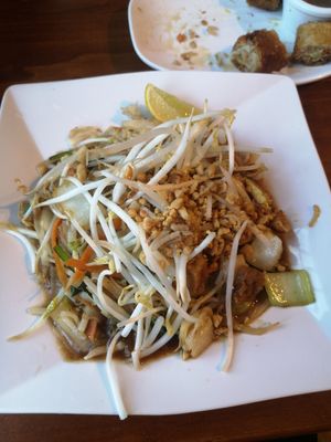 Pad Thai made vegan at RJ's Taste of Asia in Orangeville
