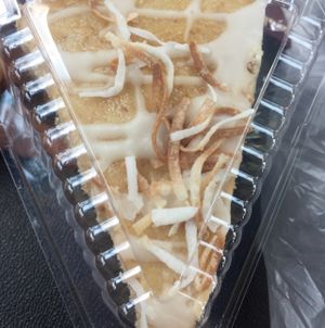 coconut cake at Purple-Veg in Mexico City