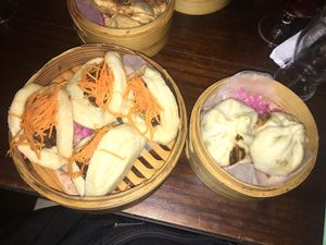 Crispy tofu and bao vegano  at KOI Beer & Dumplings in Buenos Aires