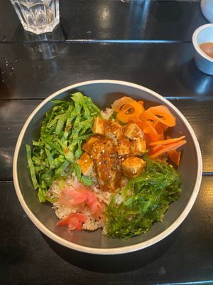 Vegan poke bowl at The Wholesome Table in Metro Manila