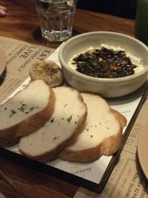 Vegan cheese, sweet onion jam, sourdough toast at The Wholesome Table in Metro Manila