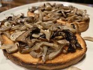 Wild mushroom on sourdough  at The Wholesome Table in Metro Manila