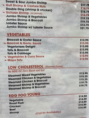 Vegetables  at Fortune Cookie in Provincetown