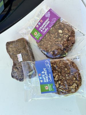 Banana bread and biscuits  at Oliver's Real Food in Goulburn