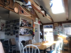Inside at Blue Moon Cafe in Boothbay Harbor