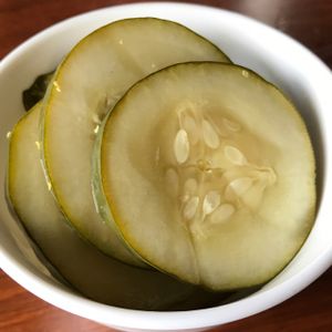 IPA pickles at Mine Oyster in Boothbay Harbor