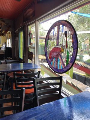 Eclectic and fun decor at Birdrock Taco Shack in Bradenton