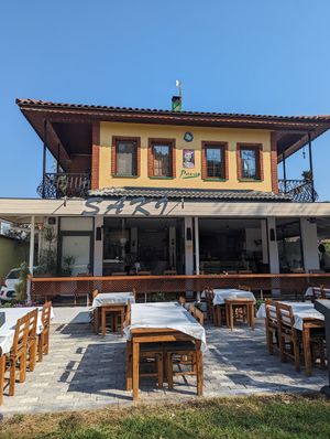 Restaurant front side at Saki in Dalyan
