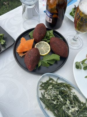 Beetroot içli köfte   at Saki in Dalyan