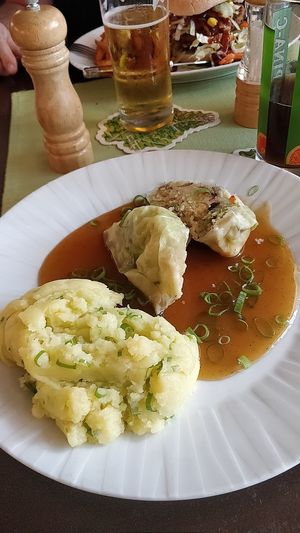 vegane Kohlroulade at Hotel Gasthof Schaeffler in Sonthofen