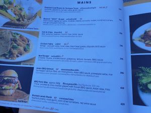 Menu Oct 2020. VG = vegan // VE = vegetarian at Cafe 8.98 in Ao Nang