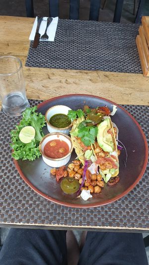Chick pea tacos at Cafe 8.98 in Ao Nang