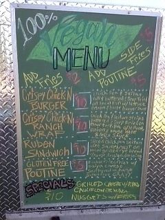 100% Vegan Menu at The Bandwagon Food Truck in Nanaimo