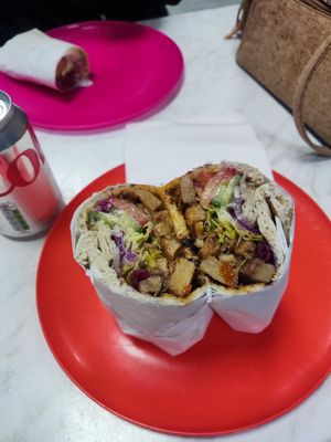 Chicken wrap at Little Aladdin in Manchester