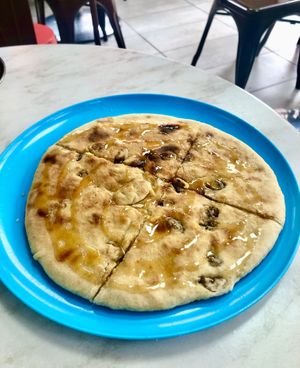 Pashwari naan   at Little Aladdin in Manchester