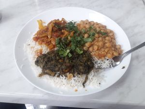 Green plate is ace. at Little Aladdin in Manchester