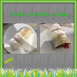 Fresh crunchy wrap  at Vegan Point in Ibiza