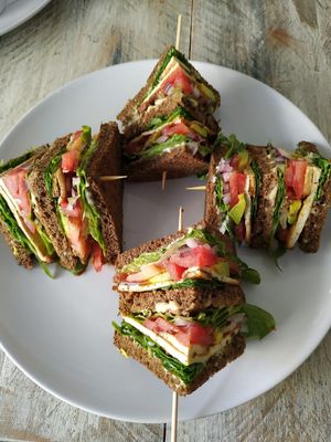 Club sandwich  at Vegan Point in Ibiza