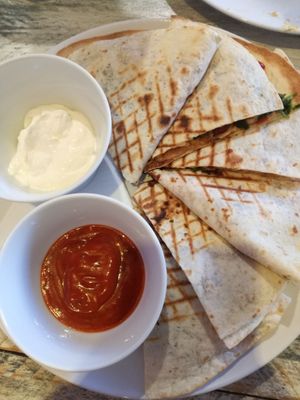 Quesadilla at Vegan Point in Ibiza