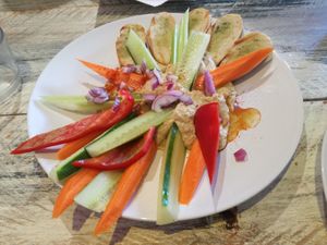 Humus  at Vegan Point in Ibiza