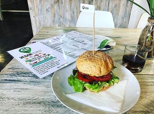 Burger at Vegan Point💕 at Vegan Point in Ibiza