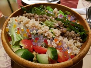 the  tofu salad at Cafe La Boheme - Motomachi-Chukagai in Yokohama