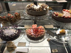 Excellent range of vegan cakes at Toormoor Kohvik/Galerii in Tallinn