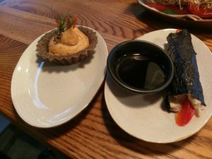 The left dish was the tastiest thing I ordered (apart from the snickers cake!)  at Toormoor Kohvik/Galerii in Tallinn