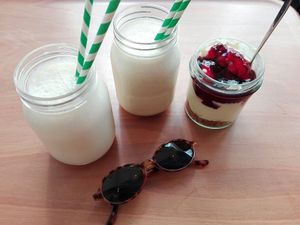 Kale, vanilla and coco smoothie at Peck 47 in Brussels