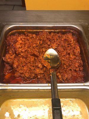 Sloppy joes (lentil base) at Radha Govinda's Buffet in Denver