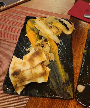 Vegan cheese. at Andino Gastrobar in Malaga