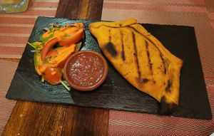 Vegan empanada. at Andino Gastrobar in Malaga