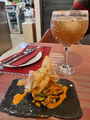 Some sort of avocado pileup starter. Very good!  at Andino Gastrobar in Malaga