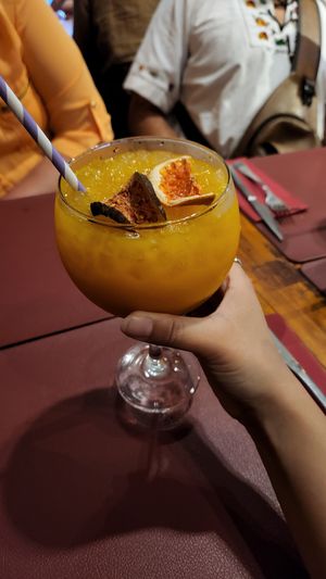 Mango juice at Andino Gastrobar in Malaga