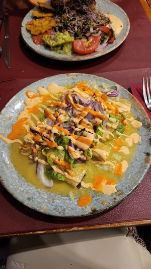 Enchiladas Mexicanas at Andino Gastrobar in Malaga