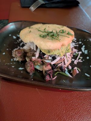 Mushroom arepa at Andino Gastrobar in Malaga