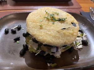 Arepa Vegetariana  at Andino Gastrobar in Malaga