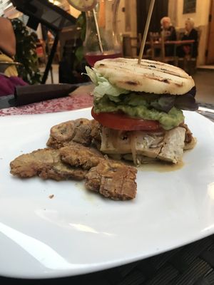 vegan burger  at Andino Gastrobar in Malaga