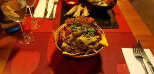 Vegan Nachos at Andino Gastrobar in Malaga