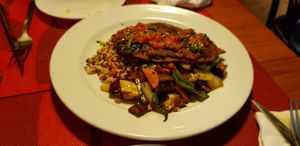 Vegan plate at Andino Gastrobar in Malaga