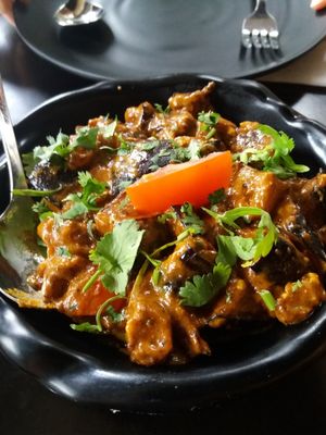 Eggplant in crock at VegeNation in Blacktown