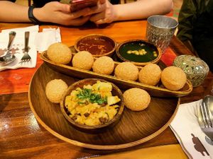 Pani puri  at 3 Idiots Toast & Curry - Zhongshan in Taipei