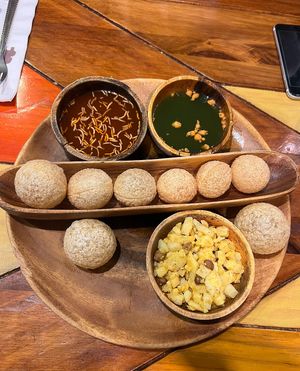 Golgappa  at 3 Idiots Toast & Curry - Zhongshan in Taipei