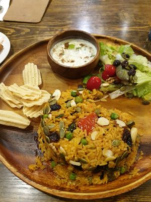 Best vegan food in town,  MUST TRY! at 3 Idiots Toast & Curry - Zhongshan in Taipei